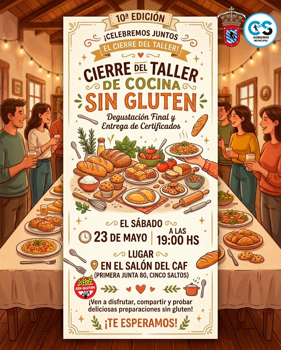 Gran cierre de la 10 edición del Taller de Cocina Sin Gluten