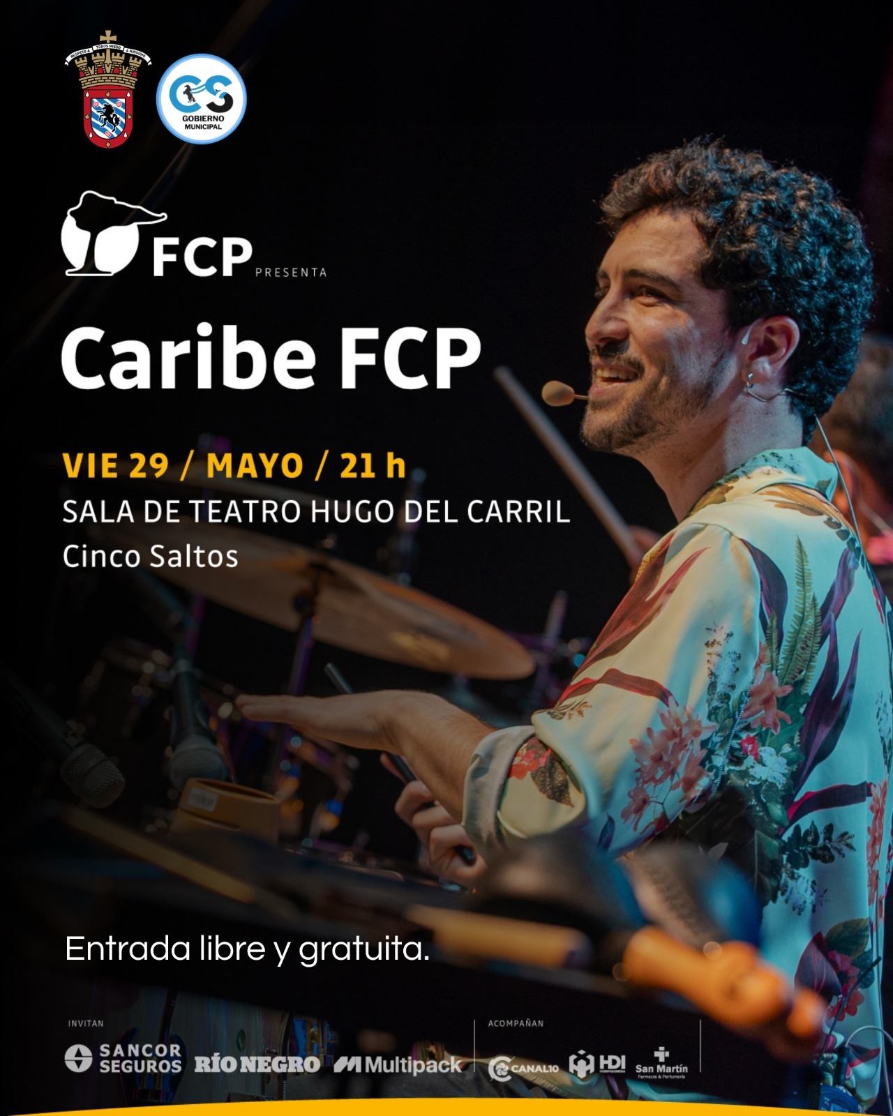 Caribe FCP presenta un concierto de música latina en la Sala Hugo del Carril