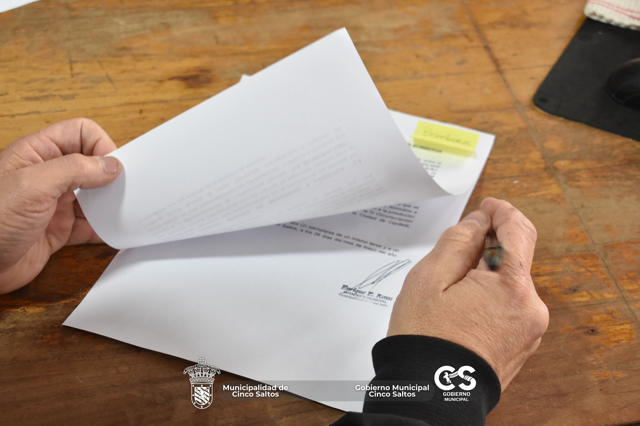 Firma de convenio de colaboración institucional con el cuerpo de Bomberos Voluntarios