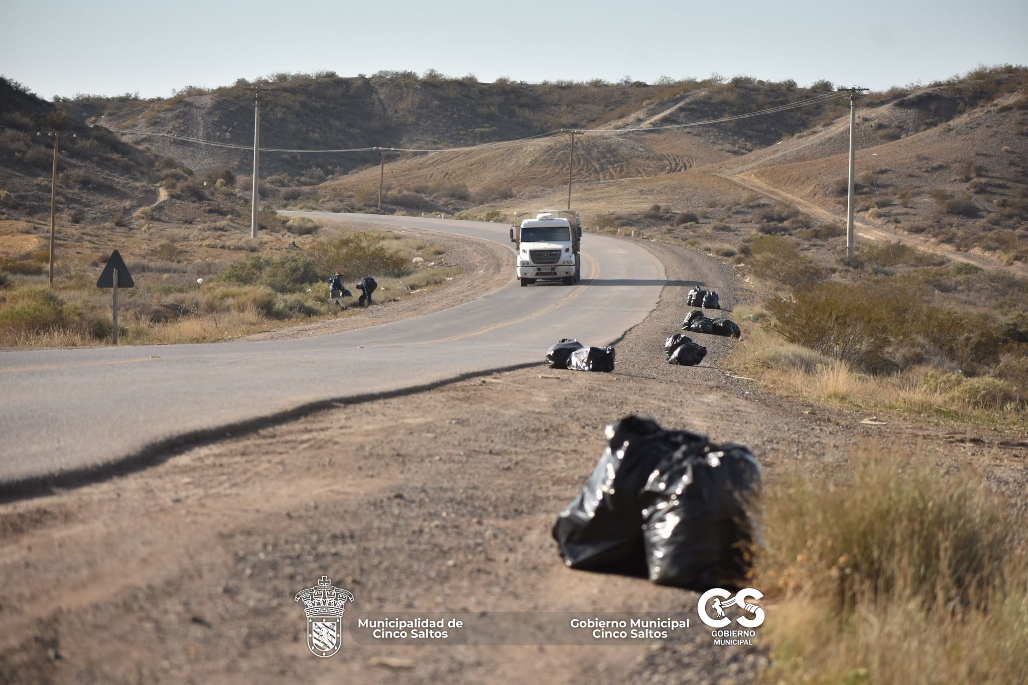 Limpieza en la Ruta Provincial 70
